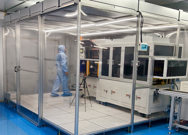 Dust-free shed/cleaning shed