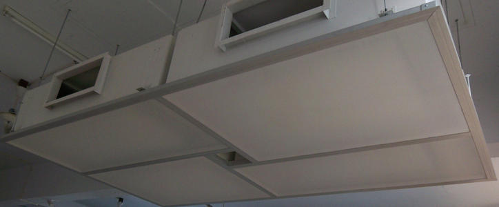Laminar flow ceiling